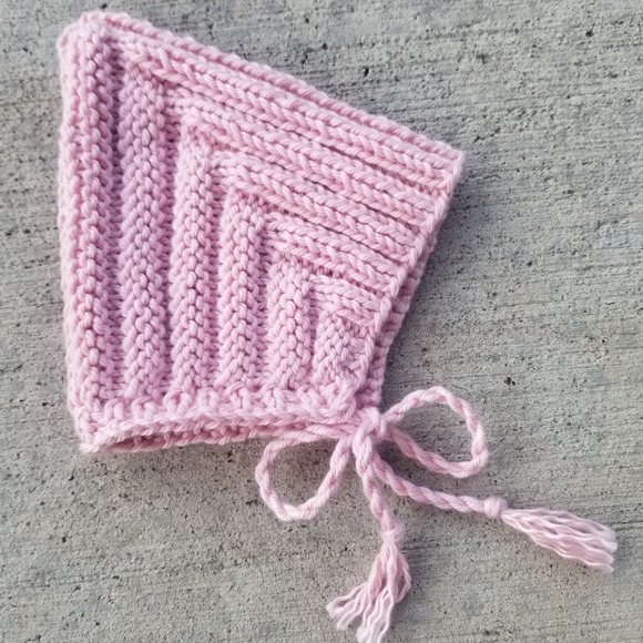 Daylily Pink Baby Pixie Bonnet Hat - Picture 2 of 12